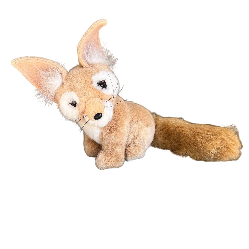 Realistic‎ Fennec Fox Stuffed Animal Plush Toy Small 1995 Safari Desert Wildlife